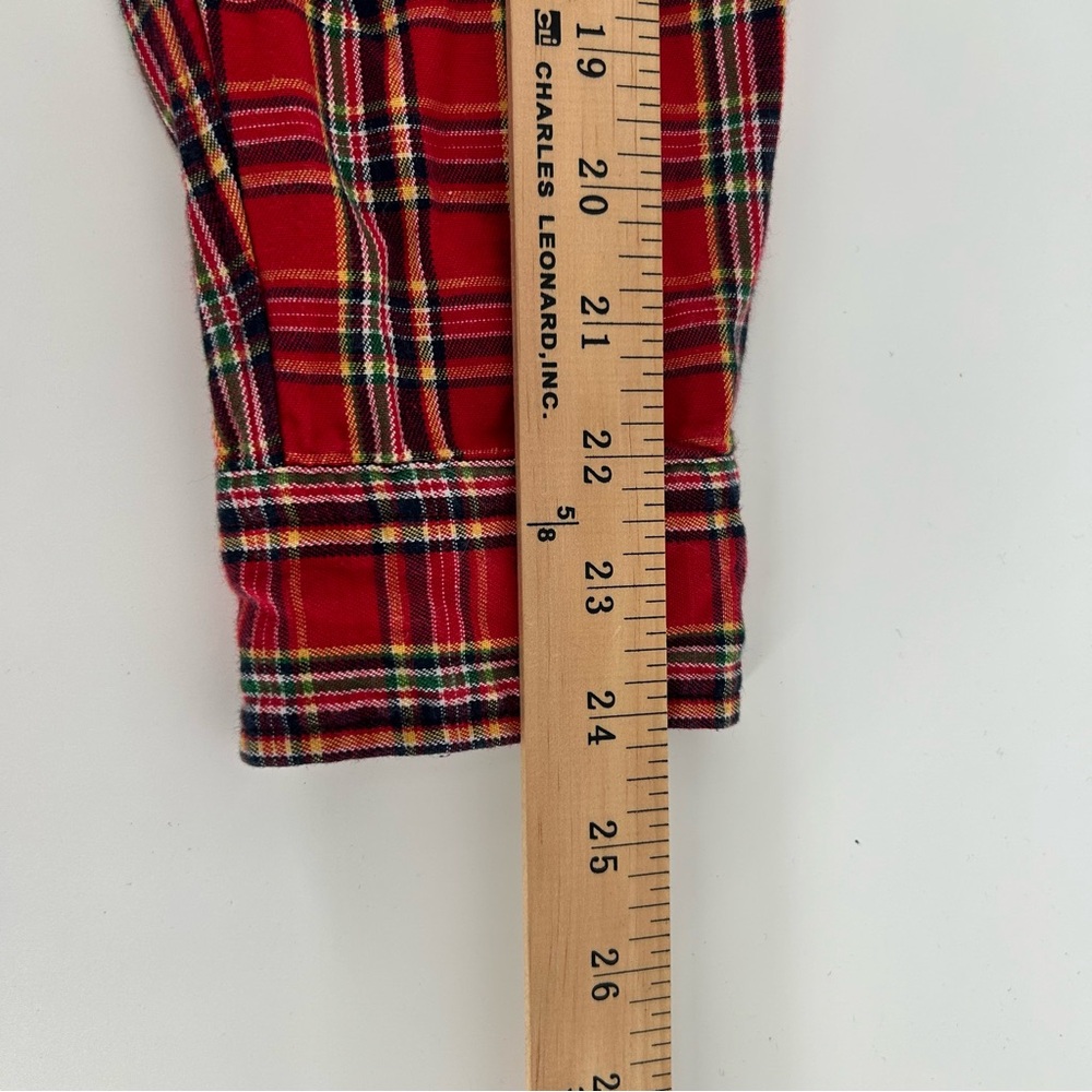 Ralph Lauren Plaid Shirt Mens Medium Red Button Down Green Pony Logo - Picture 8 of 10